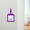 Light Switch Surround Space Rocket Launch Kids Room Decor Switch Cover Frame