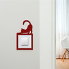 Light Switch Surround Cat Stretching Decorative Switch Plate Cover Frame