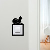 Light Switch Surround Cat Sitting Decorative Switch Plate Cover Frame