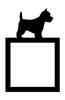 Light Switch Surround Cairn Terrier Dog Decorative Switch Plate Cover Frame