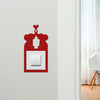 Light Switch Surround Elephant Couple Romantic Decorative Switch Cover Frame