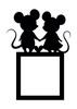 Light Switch Surround Mouse Couple Romantic Decorative Switch Plate Cover Frame
