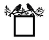 Light Switch Surround Birds Leaves Decorative Switch Plate Cover Frame