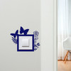 Light Switch Surround Butterfly Flowers Decorative Switch Plate Cover Frame