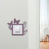 Light Switch Surround Butterfly Flowers Decorative Switch Plate Cover Frame