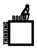 Light Switch Surround Thinking Room Toilet Funny Decorative Switch Cover Frame