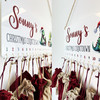 Personalised Christmas Advent Calendar Family Garland Xmas Countdown Sign