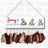 Personalised Christmas Advent Calendar Kids Dinosaurs DIY Xmas Countdown Sign