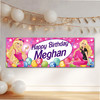 Personalised Party Banner For Kids Birthday Barbie