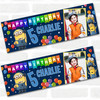 Personalised Party Banner For Kids Birthday Minions Photo