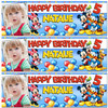Personalised Party Banner For Kids Birthday Disney Mickey Mouse Clubhouse