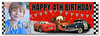 Personalised Party Banner For Kids Birthday Disney Cars Photo Boys