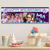 Personalised Party Banner For Kids Birthday Kpop Demon Hunters Saja Boys