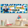 Personalised Party Banner For Kids Birthday Kids Birthday Lego Toy Bricks Photo