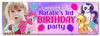 Personalised Party Banner For Kids Birthday My Little Pony Photo