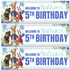 Personalised Party Banner For Kids Birthday Boys Peter Rabbit