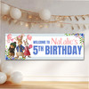 Personalised Party Banner For Kids Birthday Girls Peter Rabbit