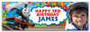 Personalised Party Banner For Kids Birthday Boys Thomas The Tanks Engine Photo