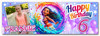 Personalised Party Banner For Kids Birthday Moana Splash Photo