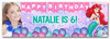 Personalised Party Banner For Kids Birthday Disney Princess Ariel