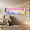 Personalised Party Banner For Kids Birthday Disney Princess Belle