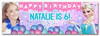 Personalised Party Banner For Kids Birthday Disney Princess Elsa