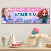 Personalised Party Banner For Kids Birthday Disney Princess Merida