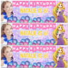 Personalised Party Banner For Kids Birthday Disney Princess Rapunzel