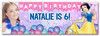 Personalised Party Banner For Kids Birthday Disney Princess Snow White