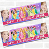 Personalised Party Banner For Kids Birthday Girls Disney Princess