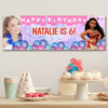 Personalised Party Banner For Kids Birthday Disney Princess Moana