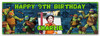 Personalised Party Banner For Kids Birthday Teenage Mutant Ninja Turtles Photo