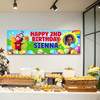 Personalised Party Banner For Kids Birthday Teletubbies Sun Photo