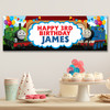 Personalised Party Banner For Kids Birthday Thomas The Tank Engine