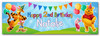 Personalised Party Banner For Kids Birthday Winnie-The-Pooh
