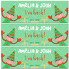 Personalised Party Banner For Christmas Elf Arrival I'm Back! Green Gift