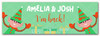 Personalised Party Banner For Christmas Elf Arrival I'm Back! Green Gift