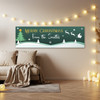 Personalised Party Banner For Christmas From Family Green Tree Santa