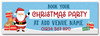 Personalised Party Banner For Christmas Party Book Company Santa Gift