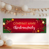 Personalised Party Banner For Christmas Party Red Snowflakes