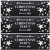 Personalised Party Banner For Christmas Party Silver Stars