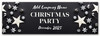 Personalised Party Banner For Christmas Party Silver Stars