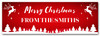 Personalised Party Banner For Christmas Red Reindeer Tree From Family