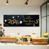 Personalised Party Banner For New Year Party Any Year Family Black Gold