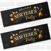 Personalised Party Banner For New Year Party Couple Gold Black