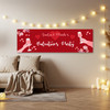 Personalised Party Banner For Valentine's Day Party Red Wine Hands Heart