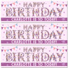 Personalised Party Banner For Kids Birthday Watercolour Ballet Letters