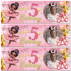 Personalised Party Banner For Kids Birthday Ballet Dark Skin Cute Girl Photo