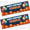 Personalised Party Banner For Kids Birthday Basketball