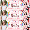 Personalised Party Banner For Kids Birthday Girls Make Up Party Photo